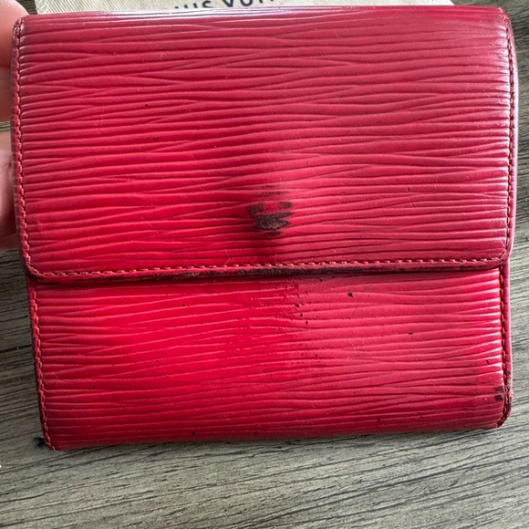 LV BUNDLE Epi red key holder and Elise wallet and dust bag  Authentic - Picture 4 of 15